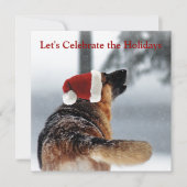 Holiday German Shepherd Kaart (Voorkant)