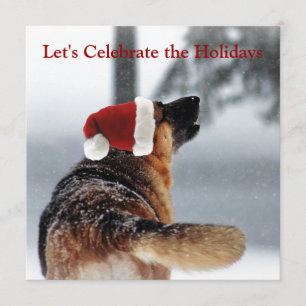 Holiday German Shepherd Kaart