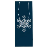 Holiday Gift Bag-Snowflake Wijn Cadeautas (Achterkant)