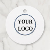 Holiday Gift Label Behuizingen ADD LOGO Elegant Pi (Achterkant)