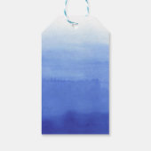 Holiday Gift Label - Blauw en Wit met Polar Beer Cadeaulabel (Achterkant)