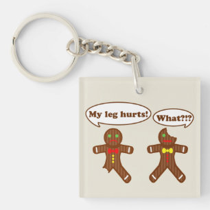 Holiday Gingerbrood Humor Sleutelhanger