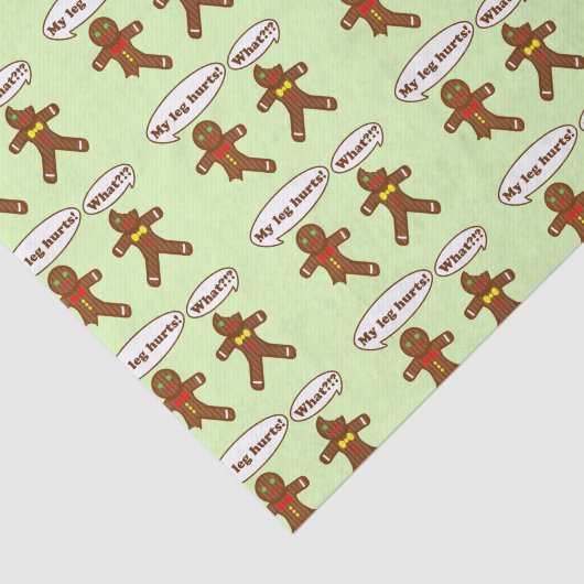 Holiday Gingerbrood Humor Tissuepapier (Detail)