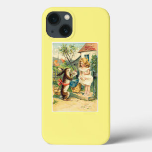 Holiday Girl en Bunny Pasen iPhone 13 Hoesje