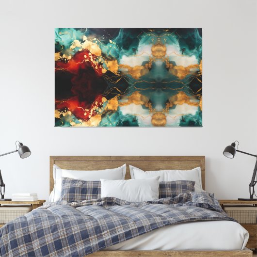 Holiday Glow Wrapped Canvas Premium Elegance (Insitu (Slaapkamer))