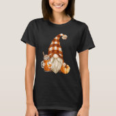 Holiday Gnome For Thanksgiving With Fall Pump T-shirt (Voorkant)
