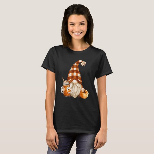 Holiday Gnome For Thanksgiving With Fall Pump T-shirt (Voorkant volledig)
