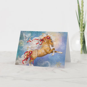 "Holiday Gold" blanco kerstkaart Feestdagen Kaart