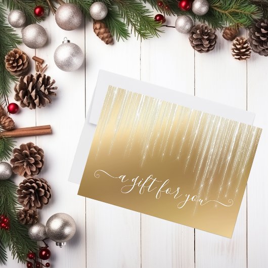 Holiday Gold Icicle Glam Kerstmis