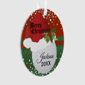 Holiday Golf Design | DIY-naam Ornament (voorkant)