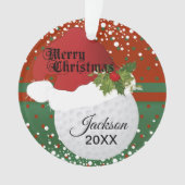 Holiday Golf Design | DIY-naam Ornament (voorkant)