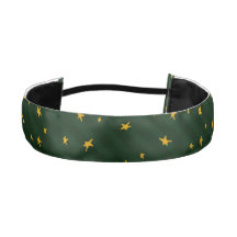 Holiday Green Yellow Star Stripe Christmas