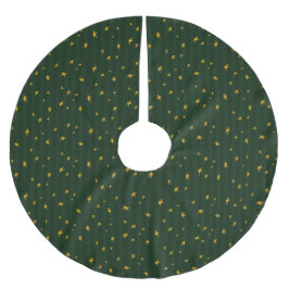 Holiday Green Yellow Star Stripe Christmas Kerstboom Rok
