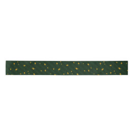 Holiday Green Yellow Star Stripe Christmas Lint