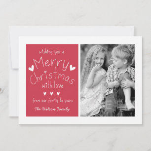 HOLIDAY GREETCARD VAN DE HOOGSTE FOTO   RED FEESTDAGENKAART