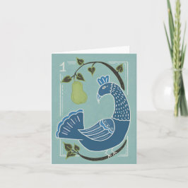 Holiday greeting card, Christmas, 12 days Kaart