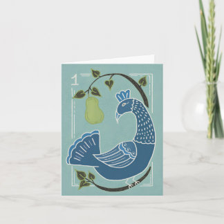 Holiday greeting card, Christmas, 12 days Kaart