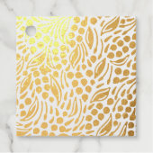 Holiday Greeting Holly Berries Modern Kerstmis Bedankjes Labels (Voorkant)