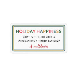 Holiday Happiness Sticker