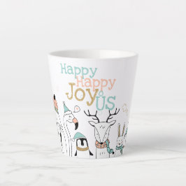 Holiday Happy Joy-oUS Cute Cartoon Animals Latte Mok