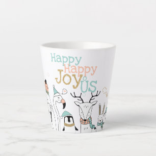 Holiday Happy Joy-oUS Cute Cartoon Animals Latte Mok