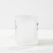 Holiday Happy Snowman Face Monogram Matglas Koffiemok (Center)