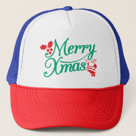 Holiday Hat – Merry & Bright Seasonal Style Trucker Pet
