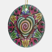 Holiday Heart Mandala Ornament (Links)