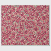 Holiday Hibiscus, Hawaiian Style Kerstmis Cadeaupapier (Vlak)