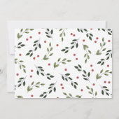 Holiday Holly Carte photo (Dos)