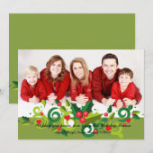 Holiday Holly et Love Carte photo (Devant / Derrière)