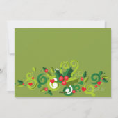 Holiday Holly et Love Carte photo (Dos)