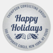 Holiday Holly Faux Folie Return Address Labels (Voorkant)