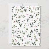 Holiday Holly-fotokaart Kaart (Achterkant)