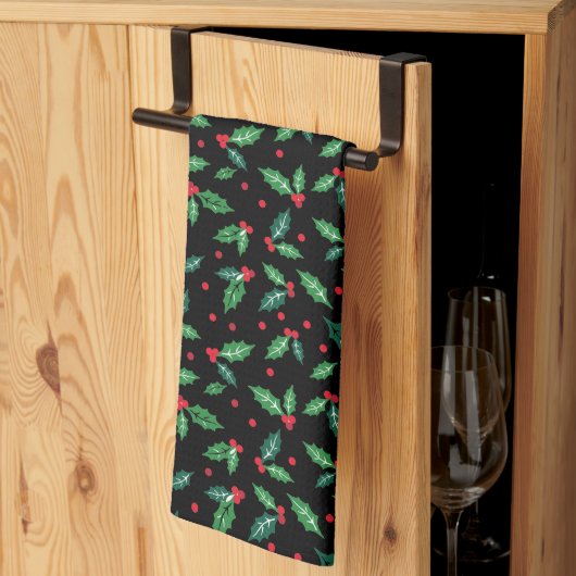 Holiday Holly Kitchen Towel Theedoek (Derde Gevouwen)
