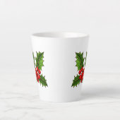Holiday Holly Latte Mug (Devant)