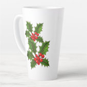 Holiday Holly Latte Mug (Angle gauche)