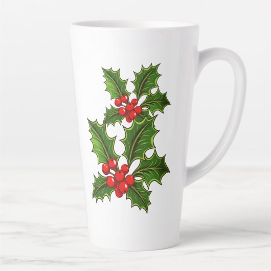 Holiday Holly Latte Mug (Droite)