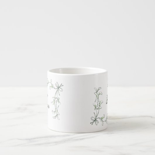 Holiday Holly Personalized Mug Espresso Kop (Voorkant)