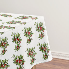 Holiday Holly Retro Style Tablecloth Tafelkleed