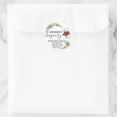 Holiday holly script bijiary honey jar ronde sticker (Tas)