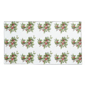 Holiday Holly Single Pillowcase, King Size Kussensloop (Achterkant)