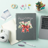 Holiday Holly Sticker (iPad Cover)