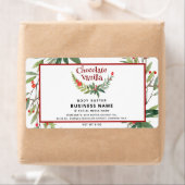 Holiday holly tak modern typografieproduct etiket (Insitu)