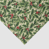 Holiday Holly Tissue Paper Tissue Paper Tissuepapier (Detail)