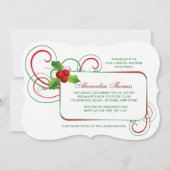 Holiday Holly Uitnodiging (Voorkant)