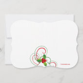 Holiday Holly Uitnodiging (Achterkant)