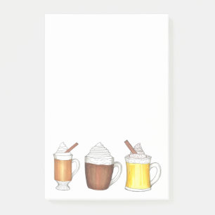 Holiday Hot Cocaca Buttered Rum Egg Nog npost-its Post-it® Notes