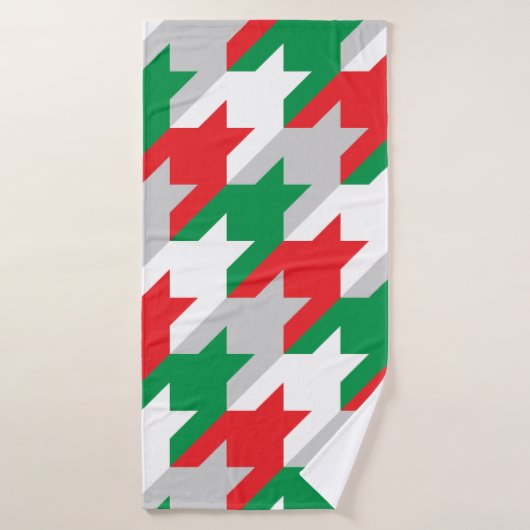 Holiday Houndstooth Bad Handdoek (Badhanddoek)