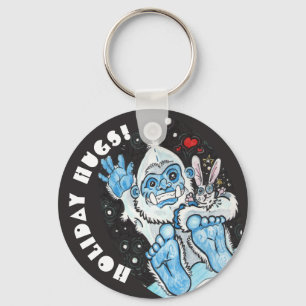 Holiday Hugs Yeti! Sleutelhanger